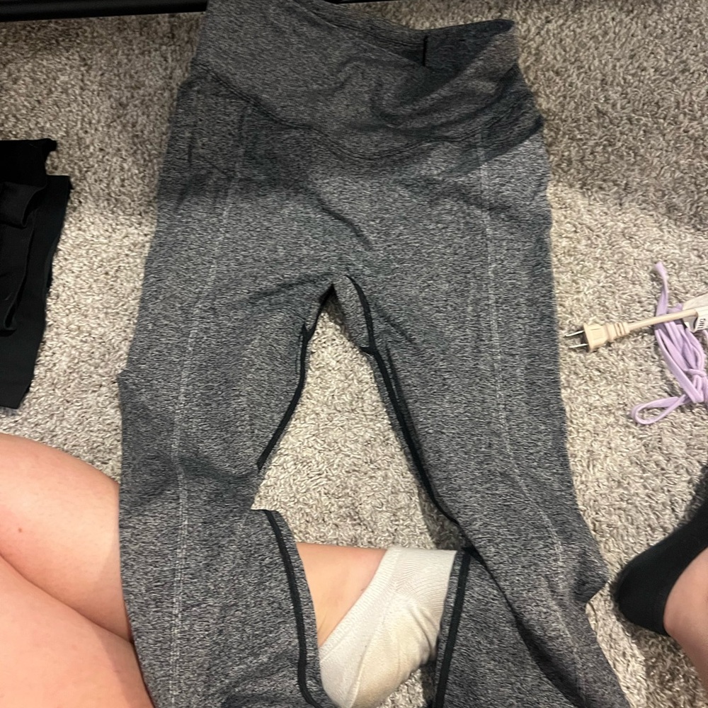 Victoria’s Secret pink grey and black seamless leggings
